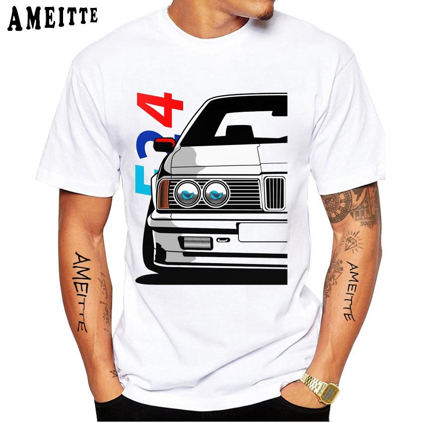 E60 LCI M5 T shirt Newest Summer Men Short Sleeve Classic E34 E30 E36 T-Shirt Hip Hop Boy Casual White Tees Tops
