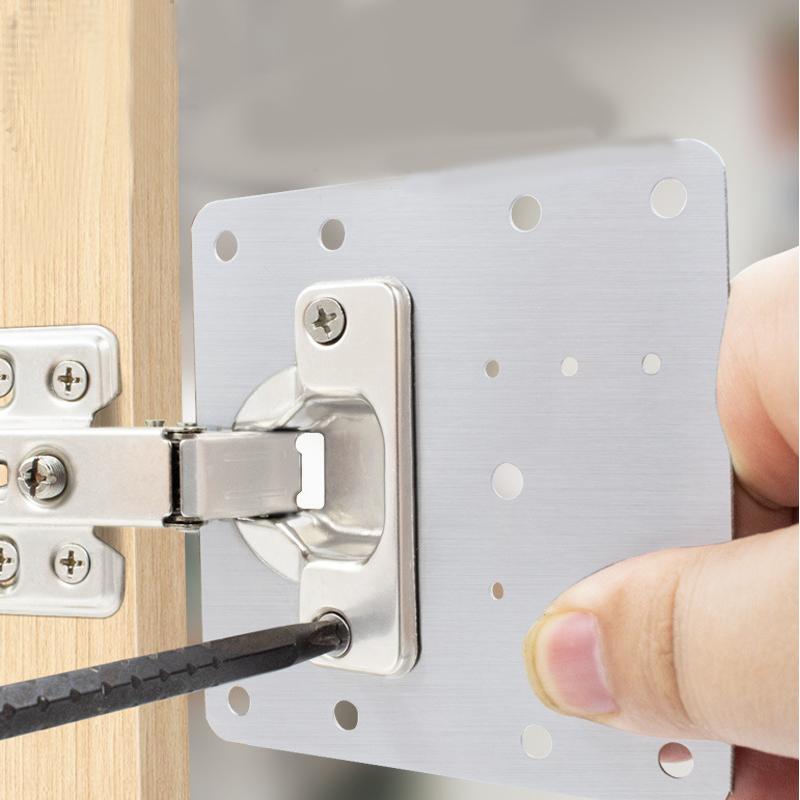 Cabinet Door Hinge Repair Plate Hinge Fixing Plate Cabinet Door Reinforcement Installation Plate Repair Piece