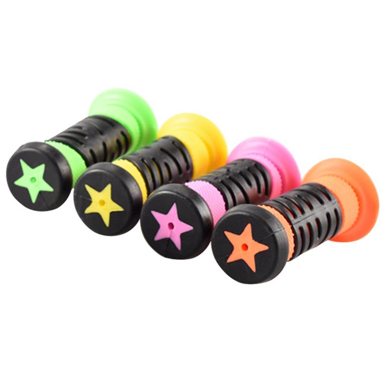 2PCS Rubber Grip Handle Bike Handlebar Grips Cover Anti-skid Bicycle Tricycle Skateboard Scooter For Children Kids MTB Bike Part