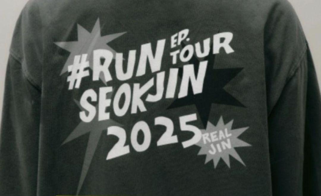 

[USED] Korea Limited Edition BTS RUN SEOKJIN T-Shirt (Dark Gray) Size M