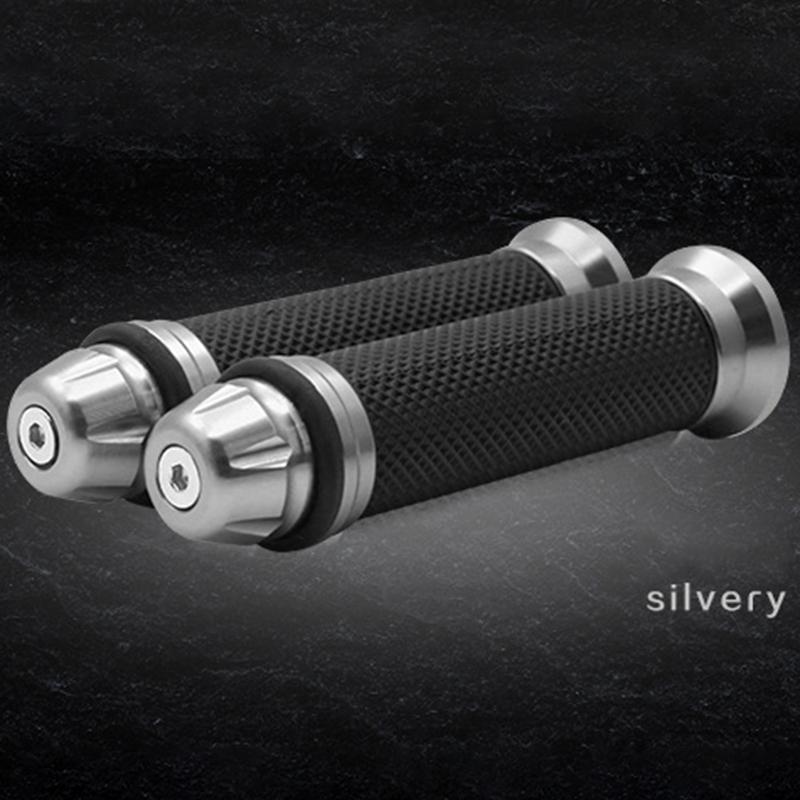 JWOPR Motorcycle Handlebar Cover High Quality Aluminum Alloy Handlebar Rubber Cover for Motorcycle Modification