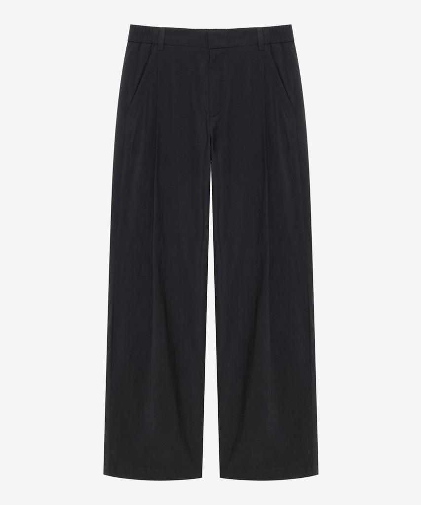 MINDBRIDGE [Couture] Wide Single-Pleat Full Elastic Waist Pants - 2 Colors