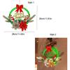 Glowing Christmas Wreath Timer Function LED Christmas Decorations Artificial Wreaths  Outdoor