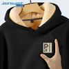 Jeanswest Men's Winter Fleece-Lined Pullover Hoodie