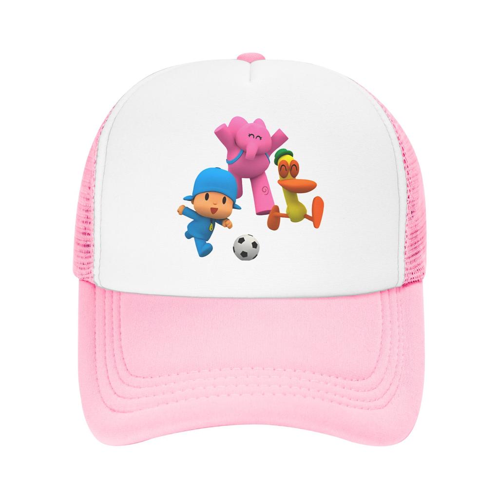 Pocoyoed  Friends Super Hero Friends  Trucker Caps Mesh Baseball Cap Snapback Caps Hat Trucker Hat Breathable Fishing Hat Summer