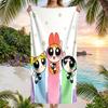 Powerpuff Fashion Beach Towel: Ideal for Summer Adventures Soft, Absorbent and Quick Drying Suitable for Swimming and Bathing