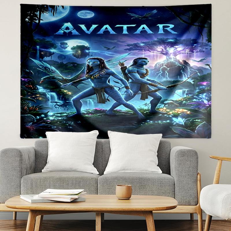 Avatar Baskılı Duvar Halısı, Hafif Duvar Askısı, Yatak Odası, Öğrenci Yurdu, Oturma Odası, Ev Sanat Dekorasyonu İçin - Arkadaşlar İçin Doğum Günü Noel Hediyesi