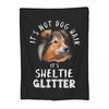 Sheltie Hund Decken Fleece Sofa Überwurfdecke Atmungsaktiv für Zuhause Schlafzimmer Büro Überwürfe Tagesdecke Steppdecke
