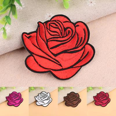 Clothes Patch Rose Iron On Cloth Flower Badge Patch Clothes Accessory