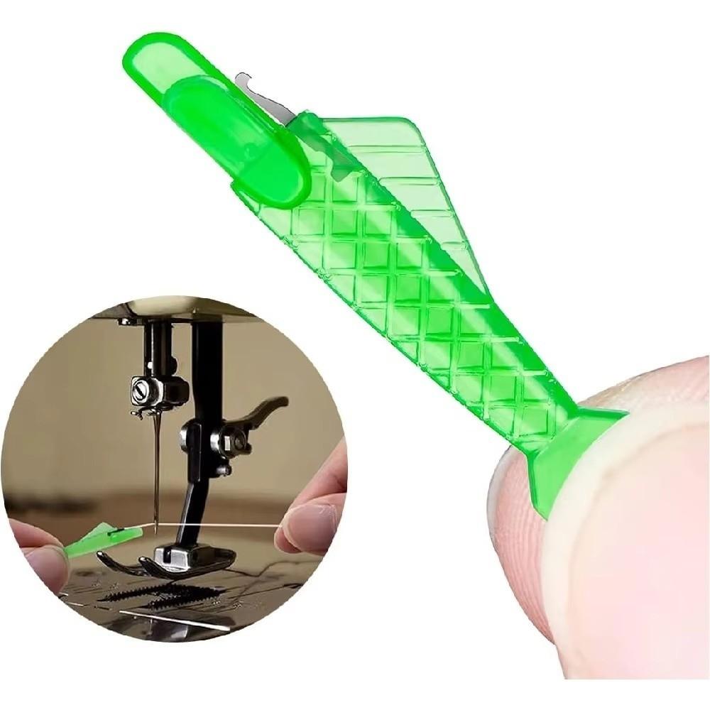 10PCS Fast Operation Mini Needle Threader Plastic Needle Insertion Tool Sewing Machine Accessory