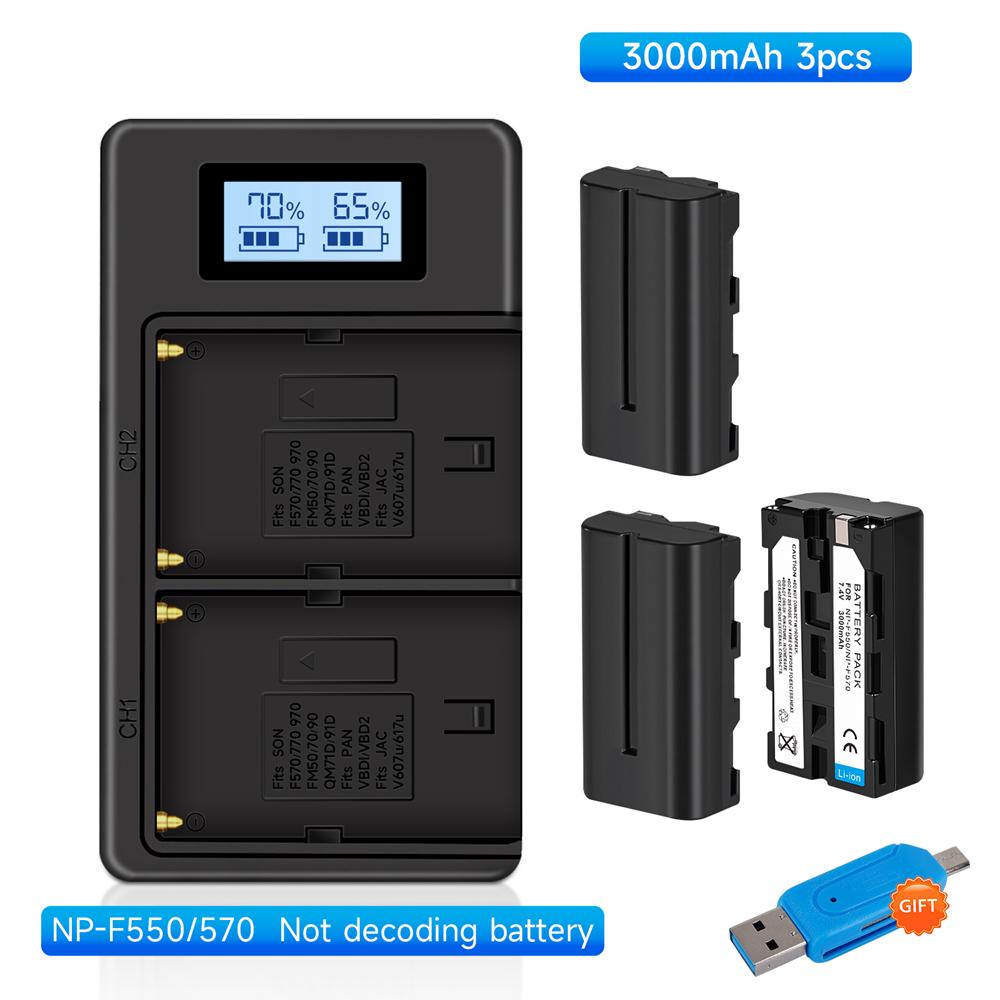 NPF550 NPF570 NPF970 NP F550 F570 F330 NP F970 F770 F960 Camera Battery 3000mah for Sony CCD-SC55 TR516 TR716 TR818 Battery