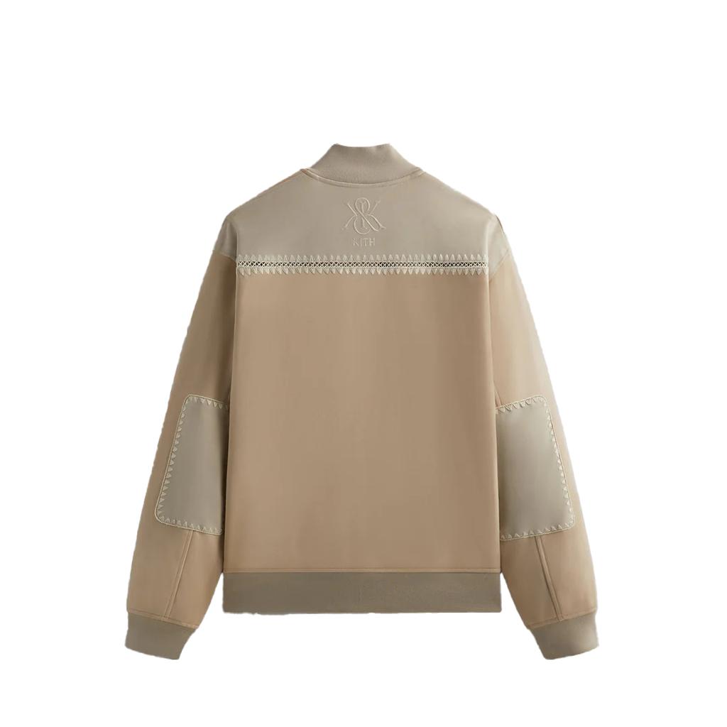 Kith Mixed Micro Suede Noah Retro Sports Stand Collar Casual Color Block Splicing Long Sleeve Jacket Men jackets KHM010581-269