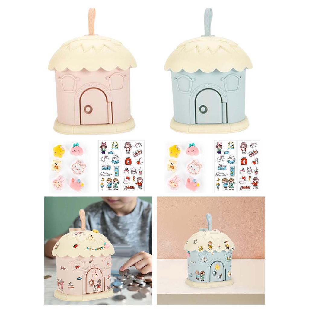 Piggy Bank Children Unbreakable Handheld Practical Gifts Coin Bank Saving Pot Kids Piggy Bank for Festival Birthday Party Favor