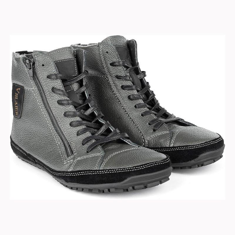 

New winter barefoot boots velvet snow short boots for men and women 36 серый