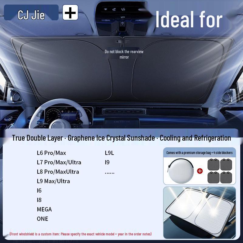 Car Windshield Sunshade Umbrella - Heat and Sun Blocker Visor Cover