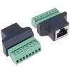 RJ45 To Screw Terminal Adaptor Rj45 Female To 8 Pin Connector for CCTV DVR