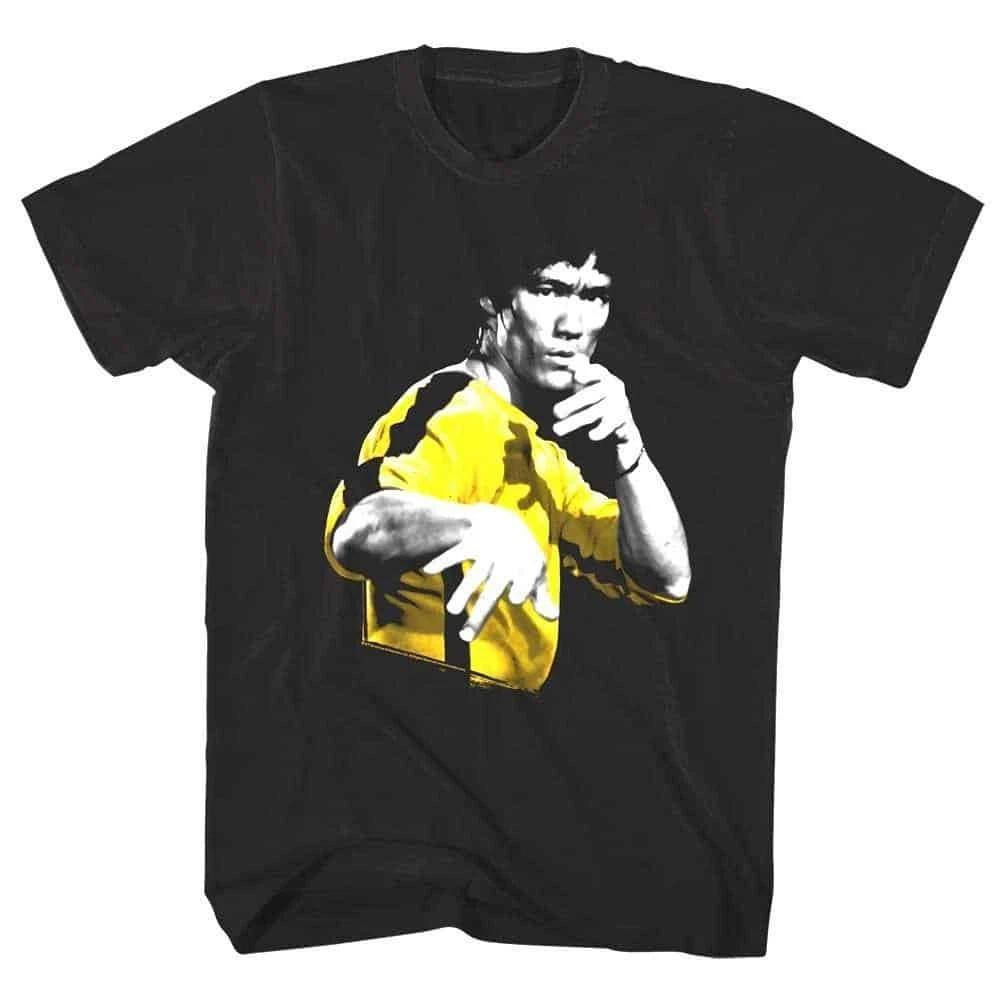 Bruce Lee Bright Yellow Jumpsuit Men s T Shirt XL