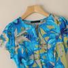 ZANZEA Women Floral Print Casual O-neck Short Sleeve Summer Dress