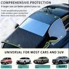 Magnetic Car Windshield Sunshade Snow Cover Frost Guard Uv Ice Protection Blocker For Most Vehicles