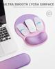 Laborio Mouse Pad Wrist Rest Integrated Mouse Pad Wrist Support Ergonomic Pink Purple (Gradient Set)