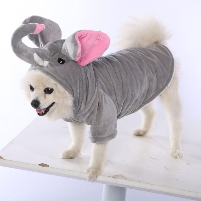 Dog Clothes, Elephant Party Transformation Outfits, Pet Clothes, Cotton-padded Clothes, Four-legged Autumn and Winter Outfits