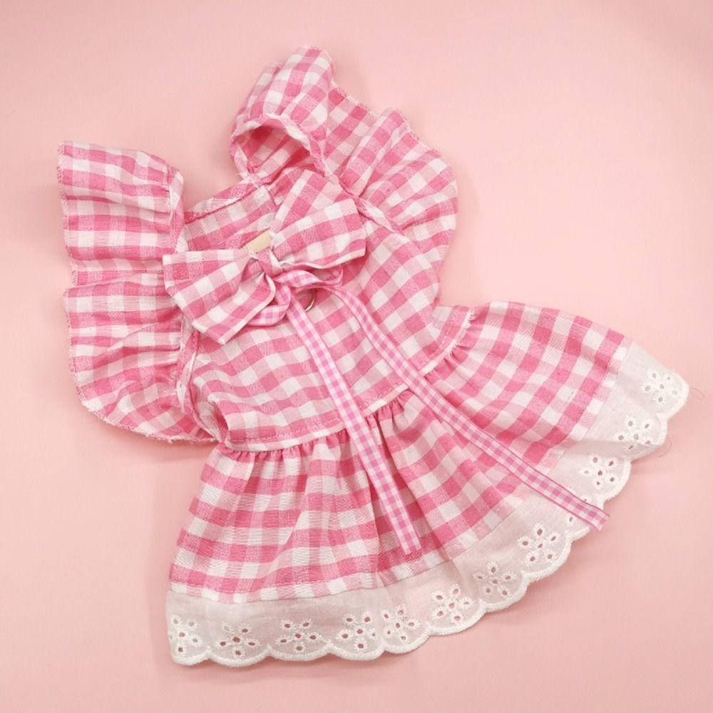 British Style Pet Flying Sleeves Skirt Sweet Puppy Fairy Skirt Pet Costume  Birthday Party