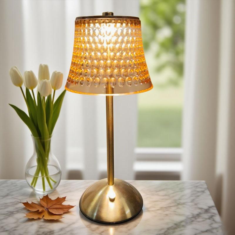 Crystal Table Lamps for Restaurants Bars Bedside Night Lights for Bedrooms Charging Touch Lamp Lighting Fixtures Home Decor Lamp