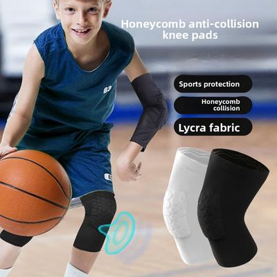 Sports Knee Pads Basketball Football Honeycomb Shock Absorption Pressurized Patella Professional Anti-collision Cycling Leg Pads Can Be