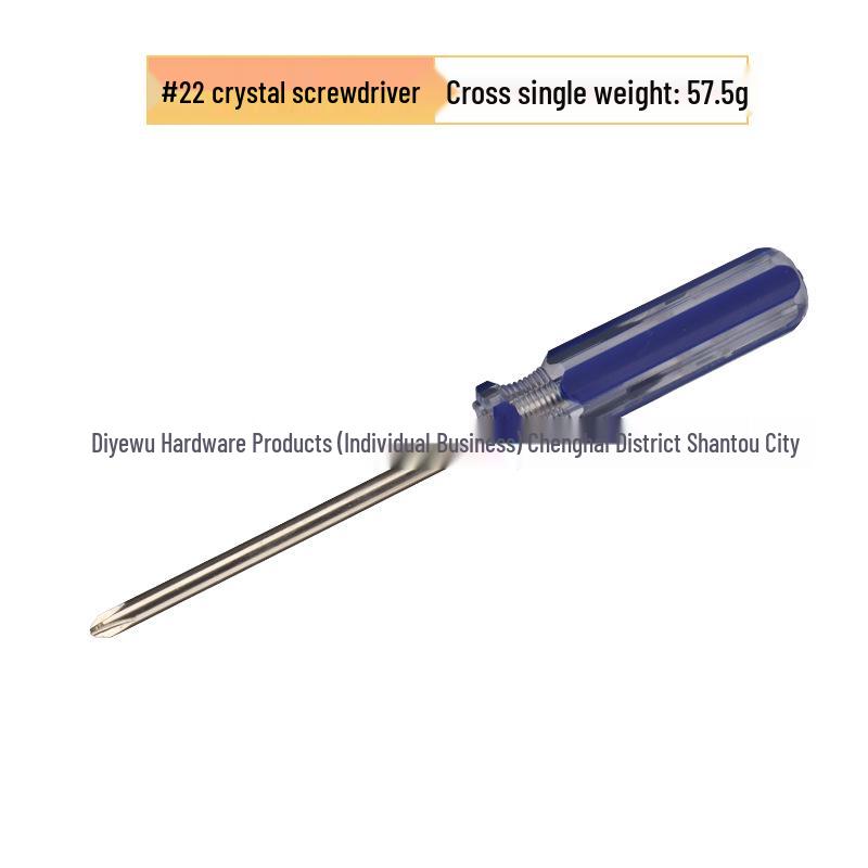 6mm Crystal Color Phillips Flathead Magnetic Screwdriver with Two-Color Strip