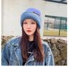 Unisex Herbst Winter Strickmütze Weiche Verdickte Wollmütze Doppelseitiger Ohrenschutz Beanies Mütze Damen Herren