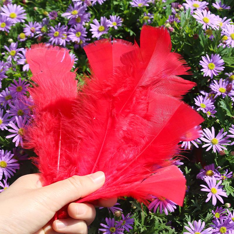 50Pcsdiy Handmade Feathers Flat Turkey Feathers Large Head Piece Feathers, Mask Decorative Clothing Material