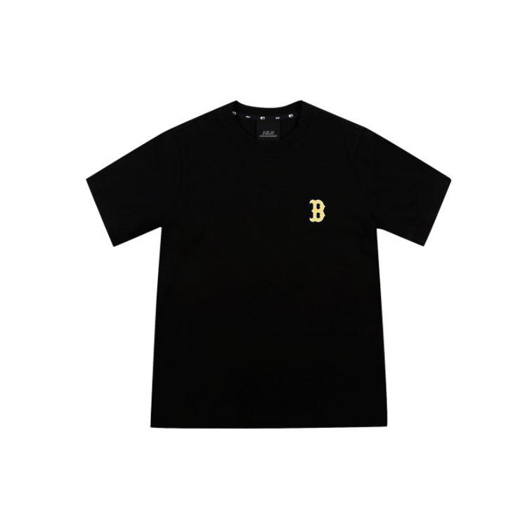 MLB T Shirts Unisex Black Crew Neck Moderate Straight Fit 31TSC7131-43L