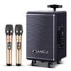 SANSUI TE06 8-inch Portable Smart Karaoke Trolley Speaker CN Plug (adapter Included)