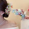 Liu Yifei's Dinner Party Has the Same Acrylic Flower Cluster Hairpin, Exquisite and Elegant Temperament, Duckbill Clip Hair Accessories.
