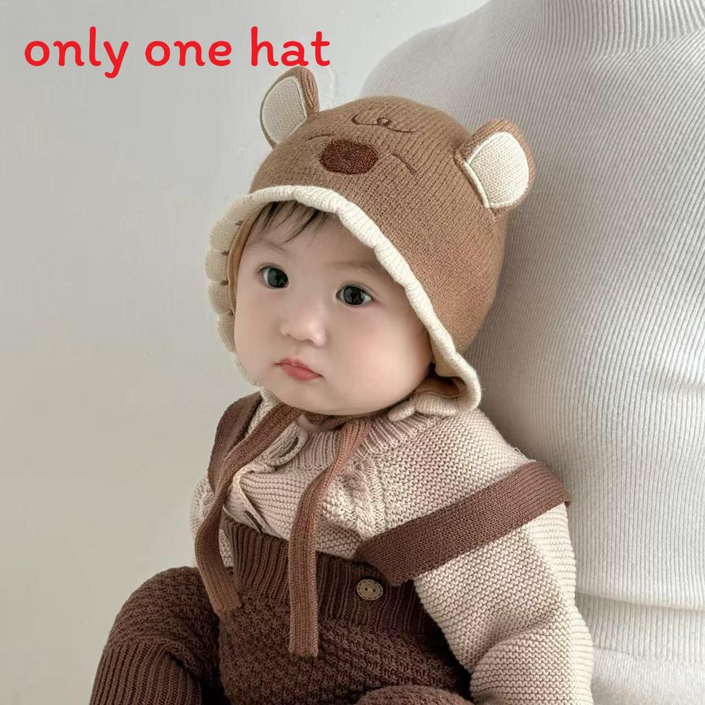 

Baby Knit Hat With Ears For Winter Warmth For 218 Months Children Capybara Brown