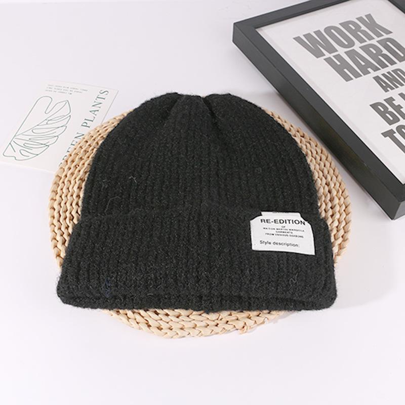 Women's autumn and winter hats, crimped warm knitted hats, ear protectors, cold-proof pullovers, and headcaps for men
