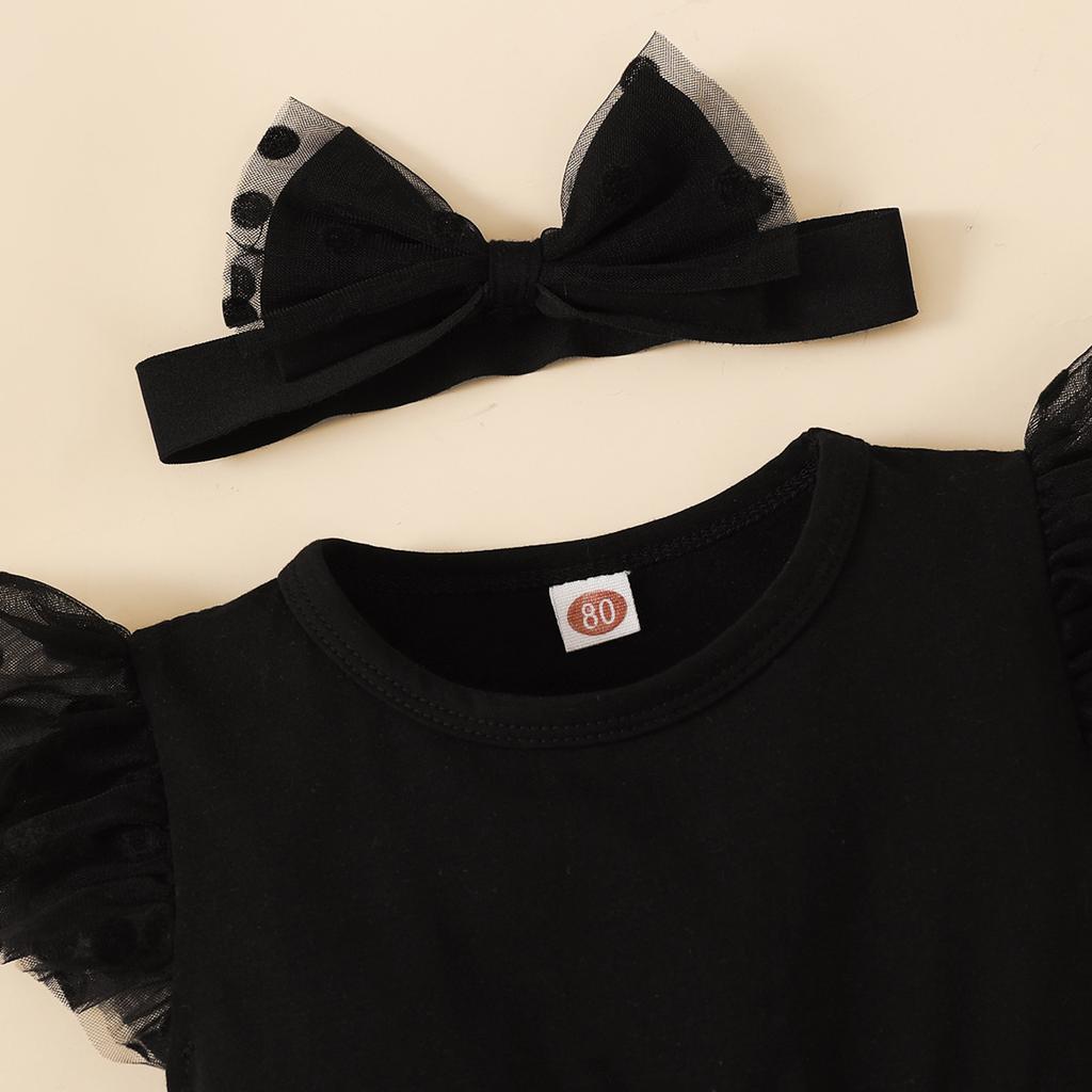 infant Girl Summer Outfits Sleeveless Dress Romper Lace Tutu Onesie Backless Jumpsuit Ruffle Bodysuit One Piece