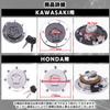 Meliore External Honda Fuel Gas Tank Cap Lid Universal Repair Key Set of 2