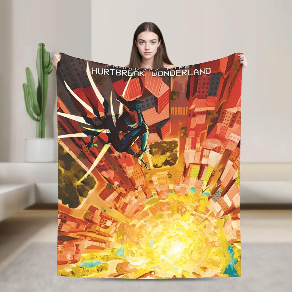 Ultrakill V1 V2 Shooting Game Blanket Coral Fleece Plush Autumn Winter Hell Is Full Multifunction Ultra-Soft Throw Blanket Home