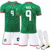 2526 Mexico Home Football Jersey No. 14 Home 16 Jersey Green 9 Raul 22 Lozeno Set
