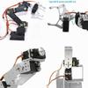 The DiyStudio 6-degree-of-freedom robotic arm DIY kit, featuring aluminum mechanical arm jaws and Arduinor MG995 servo drive bulk (assembly required),