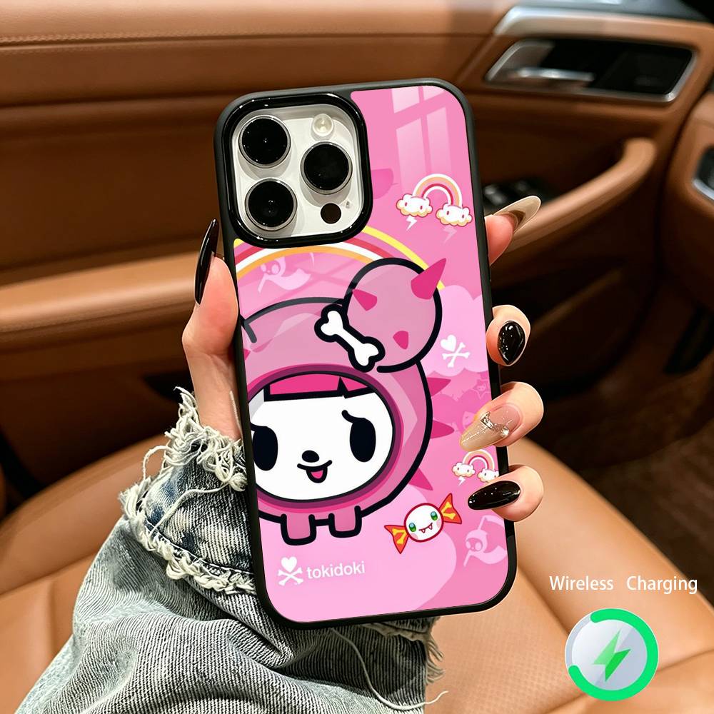 Retro Cute Vibe T-Tokidoki Art Phone Case For IPhone17 16 15 14 13 12 11 Pro Max 16/15/14Plus Wireless Charger Cover Funda