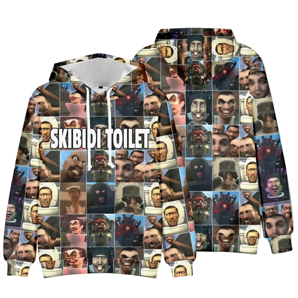 

Game Skibidi Туалетні толстовки 3D-принт Світшоти Чоловіки Жінки Оверсайз Толстовка з капюшоном Модні дитячі пуловери Чоловічі толстовки Пальто 6XL