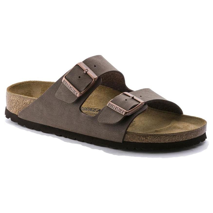 Birkenstock Arizona Birko-Flor Birkibuc Narrow Fit 'Mocca' Men's 0151183