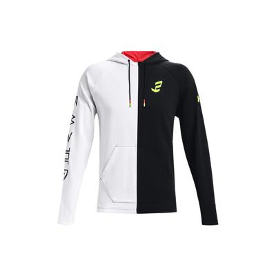 Under Armour Embiid American Vintage Color Block Casual Hoodie Basketball Jacket Men Hoodies White 1366531-100