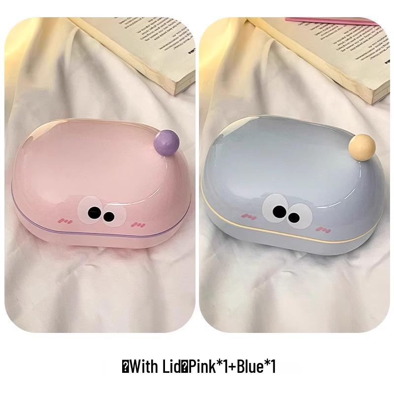 

Специальное предложение для новичков: 2025 Милая мыльница с большими глазами, с двуслойным стоком и крышкой - Наслаждайтесь скидкой ¥5! Cute Soap Dish - Random Color - 1 Piece