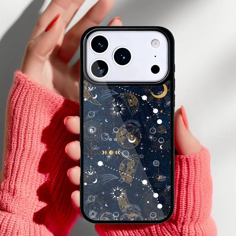 Starry Sky Phone Case for iPhone 17 Air 16e 15 14 13 Pro Max Back Cover for 12 11 Pro Coque