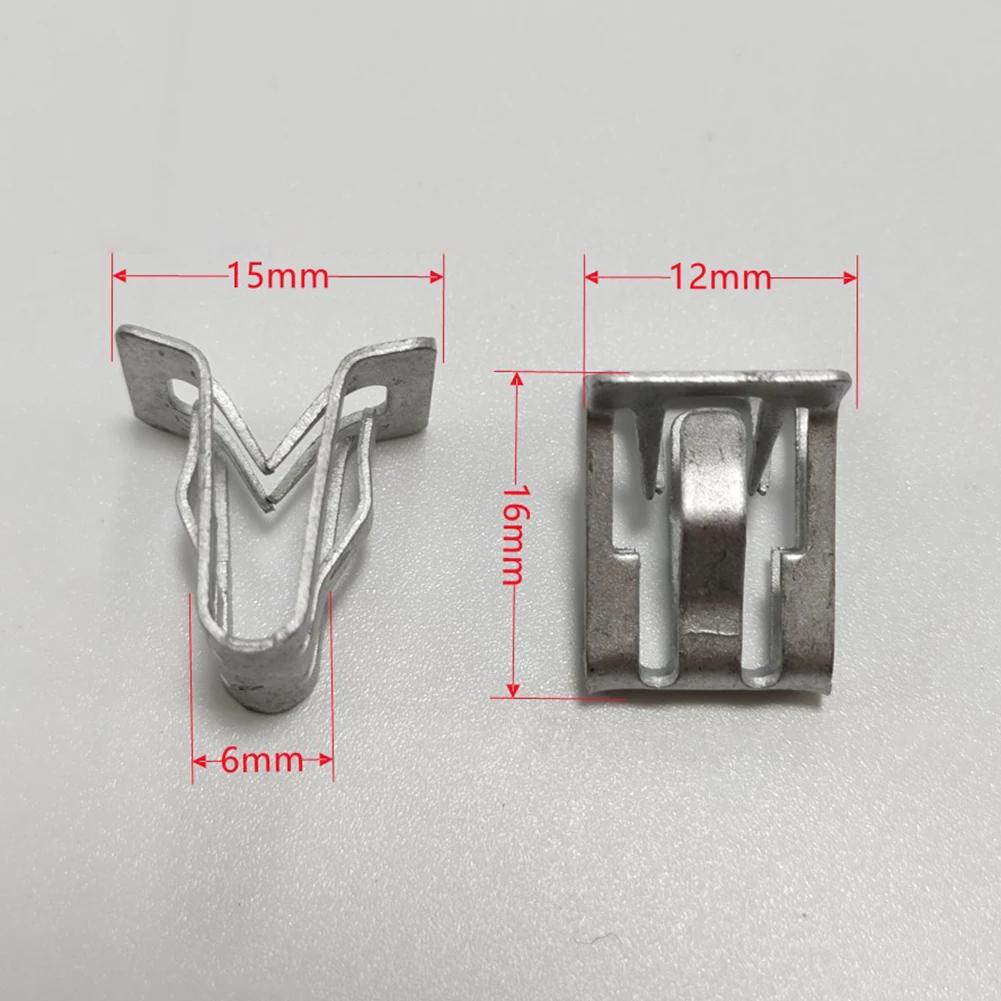 Stały klips mocujący klamrę Mocowanie wewnętrzne Funkcjonalność Trwały metal Niezawodny Bezpieczny Wygoda samochodowa