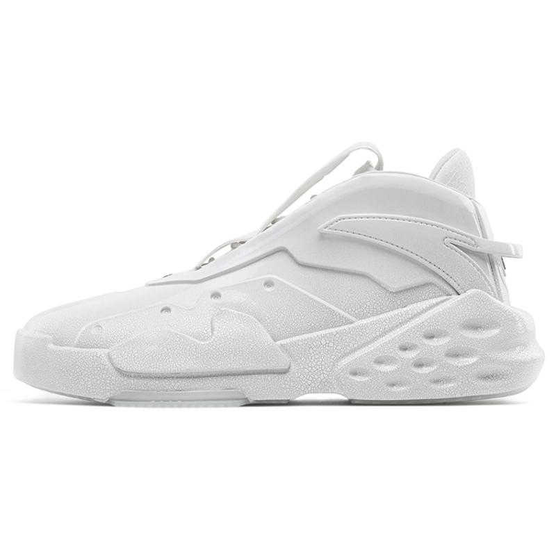 

Anta Bastard Monologue Anti Slip Wear Resistant High Top Skateboard Shoes Men s White, Ru Kiln Sneakers 112218088S-1 41