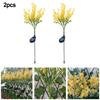 Solar Rapeseed Garden Light LED Flower Stake Lamp Outdoor Yard Waterproof -Patio